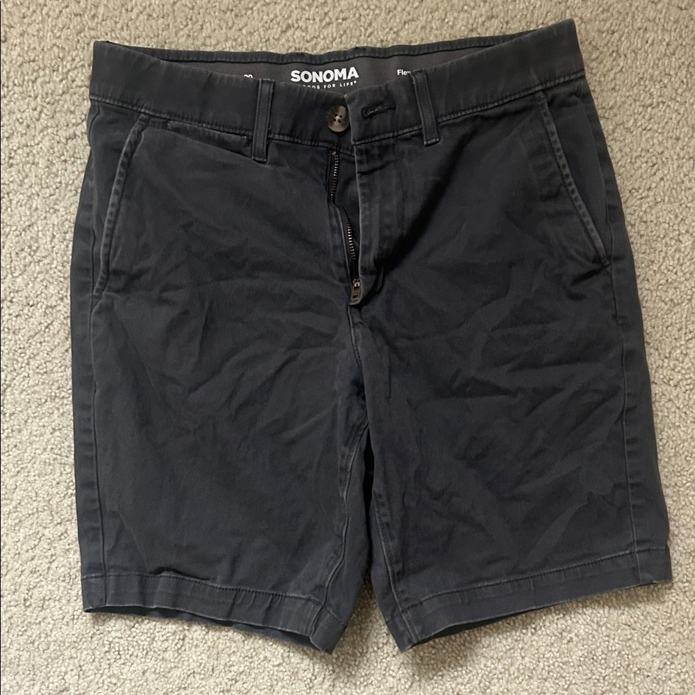 Sonoma Men's Dark Gray Flat Front Shorts
